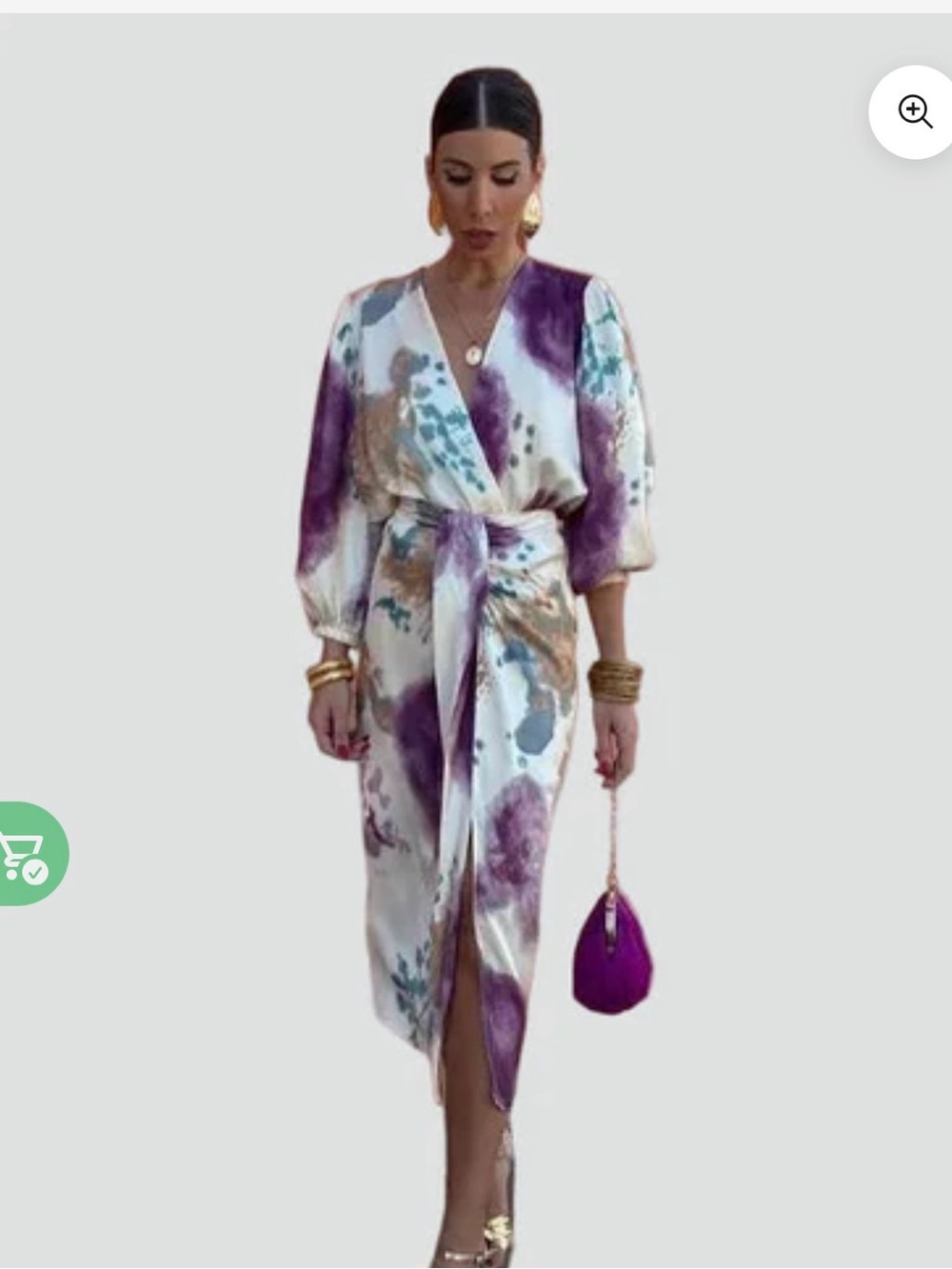 NWOT- ELEGANT WRAP SILHOUETTE FOR COCKTAIL OCCASIONS